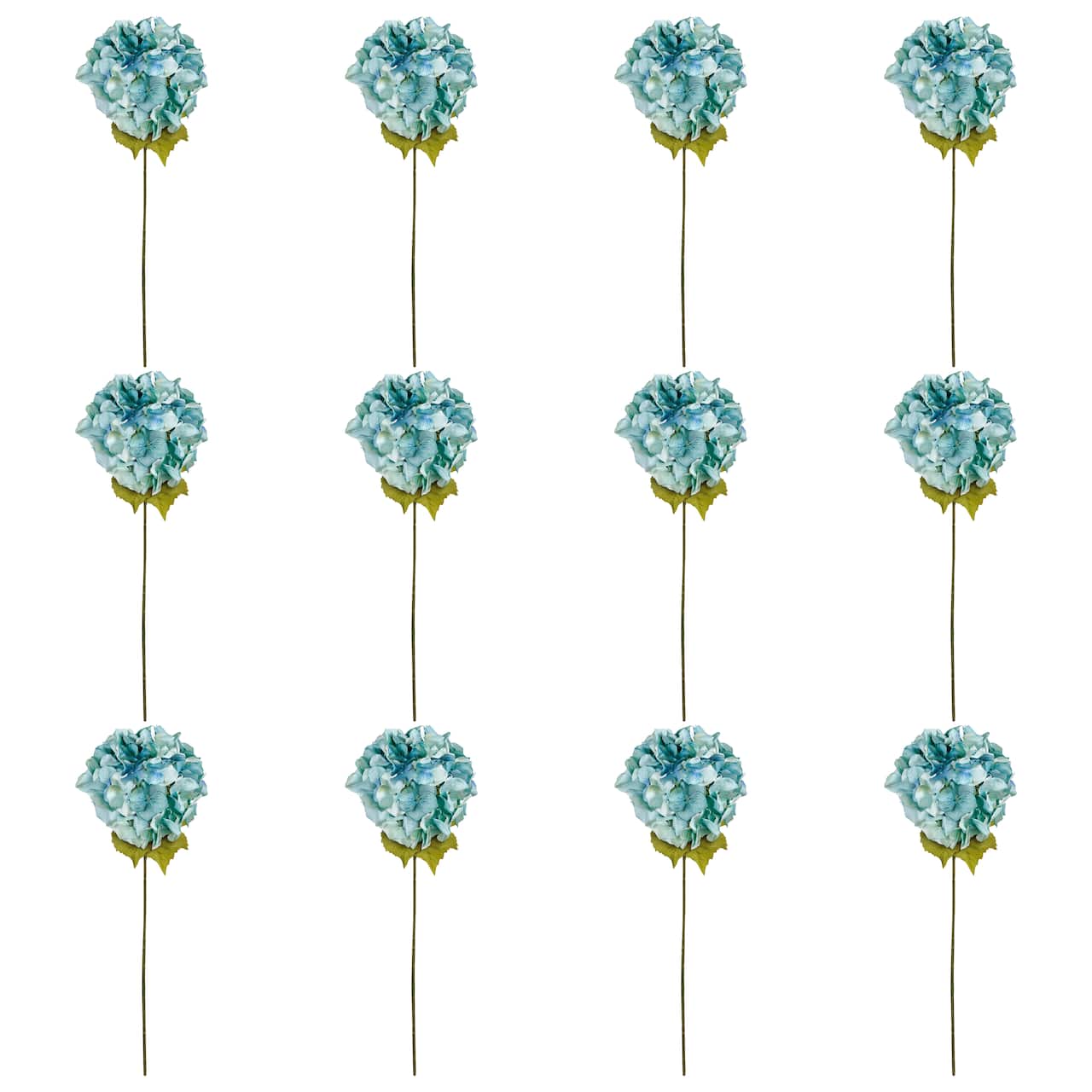 12 Pack: Teal Hydrangea Stem by Ashland®